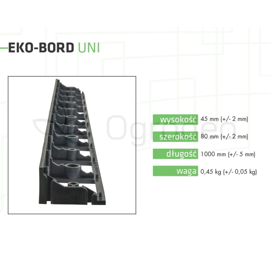 Obrzeże Eko-Bord UNI  45mmx1000mm