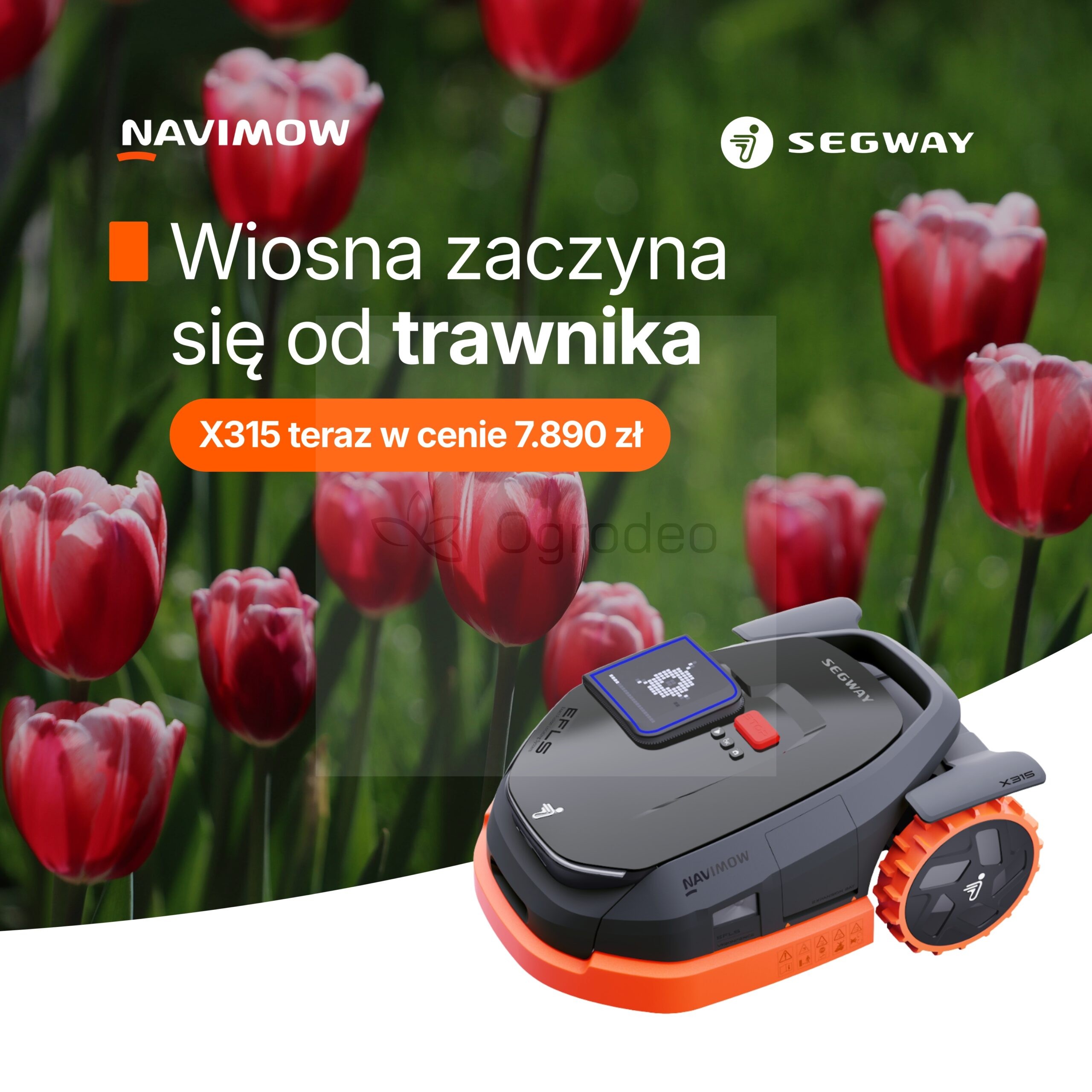 Robot koszący Segway Navimow X 315 1500 m2