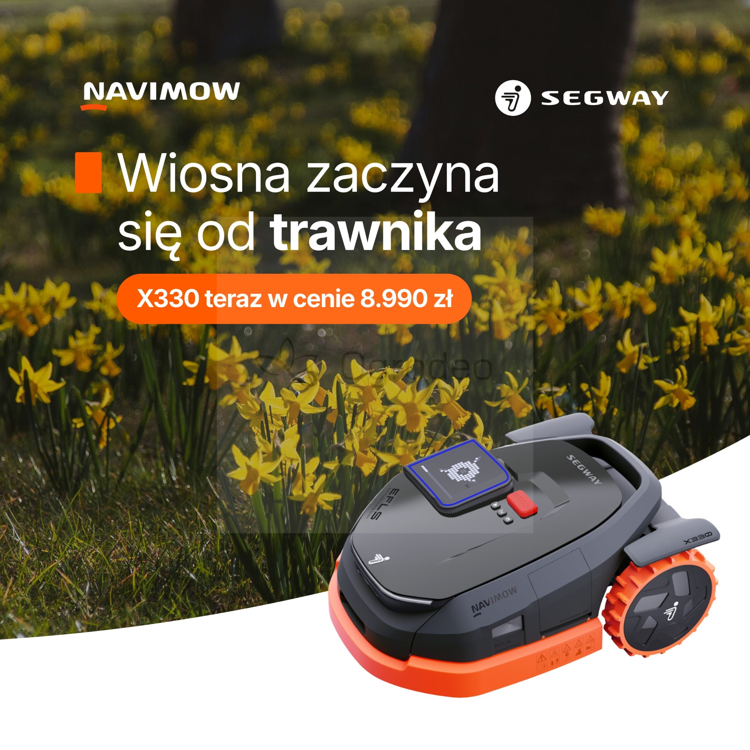 Robot koszący Segway Navimow X 330 3000 m2