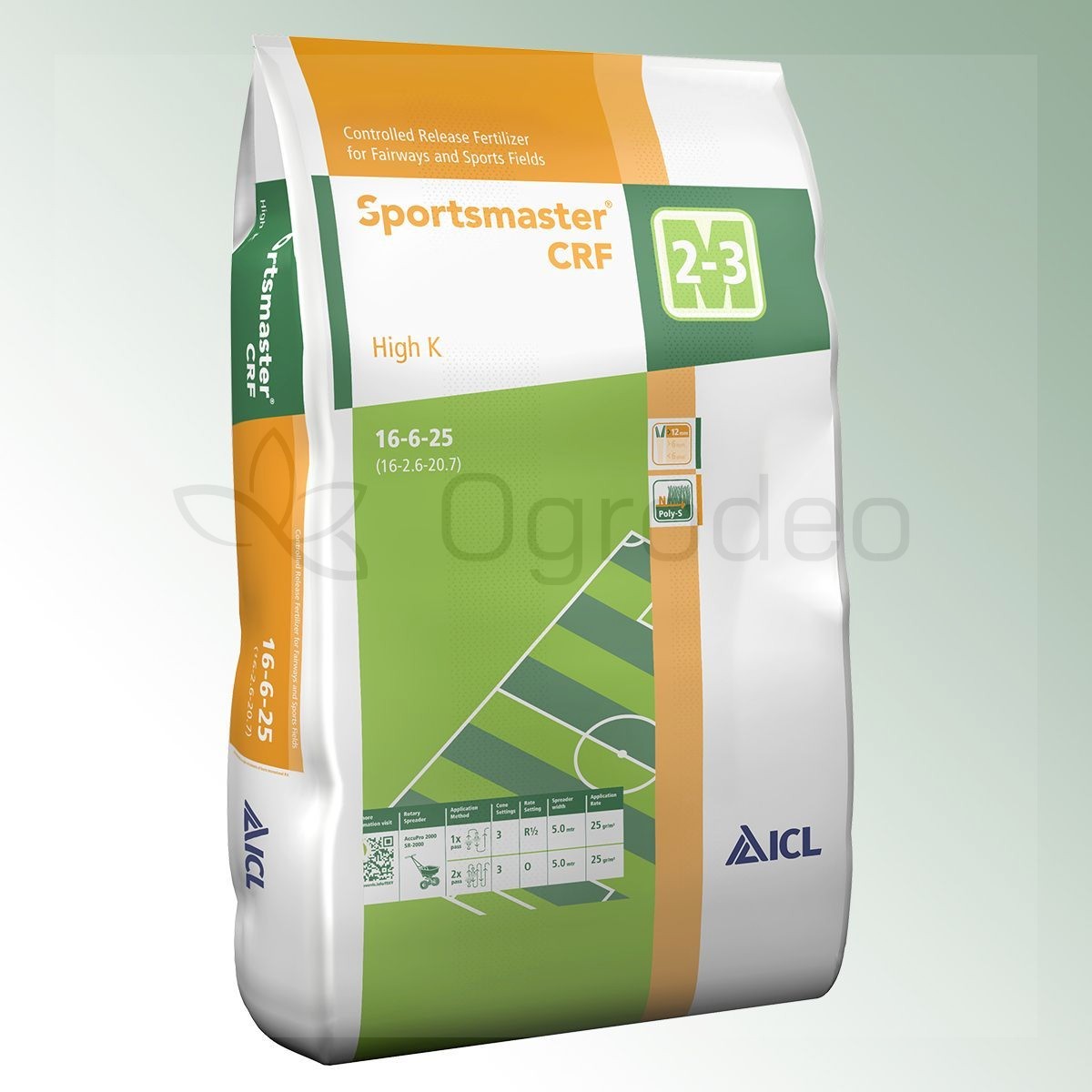 SPECJALISTYCZNY NAWÓZ DO TRAWNIKA ICL Sportsmaster CRF High K 16+6+26 25 kg